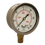 LF / BR 2.5" 0-600 PSI / KPA 1 / 4" NPT BOTTOM