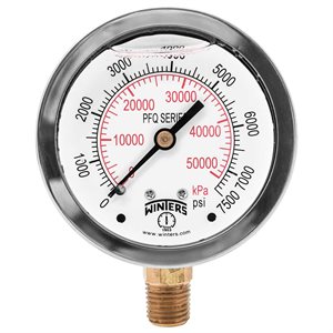 LF / BR 2.5"x1 / 4" NPT BTM 0 / 7500 PSI