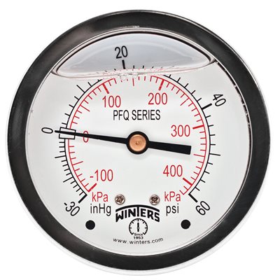 LF / BR 2.5" 30" / 0 / 60 PSI / KPA 1 / 4" BACK