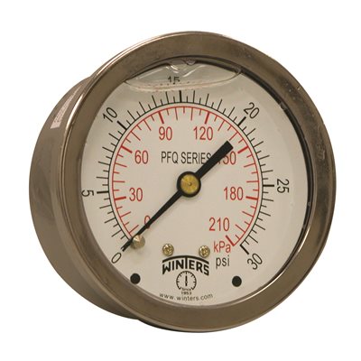 LF / BR 2.5" 0-30 PSI / KPA 1 / 4" NPT BACK