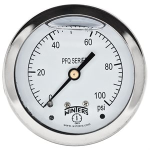 LF / BR 2.5x1 / 4" NPT BACK 0 / 100 PSI ONLY