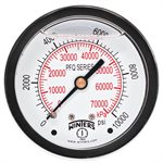 LF / BR 2.5" 0-10000 PSI / KPA 1 / 4" NPT BACK