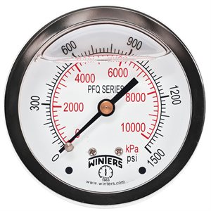 LF / BR 2.5" 0-1500 PSI / KPA 1 / 4" NPT BACK