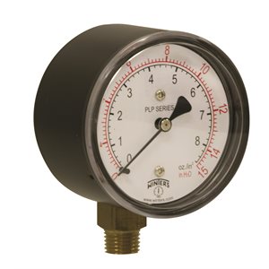 LOW PRESSURE 2.5" 0-15" / OZ 1 / 4" NPT BTM