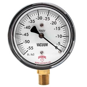 LOW PRESSURE 2.5" 0 / 55" H2O VAC 1 / 4"