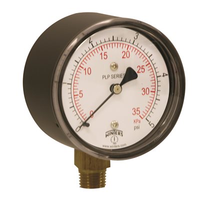 LOW PRESSURE 2.5" 0-5 PSI / KPA 1 / 4" BTM