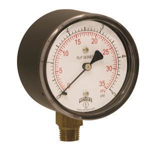 LOW PRESSURE 2.5" 0-5 PSI / KPA 1 / 4" BTM