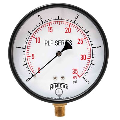 LOW PRESSURE 4" 0-5 PSI / KPA 1 / 4" BTM