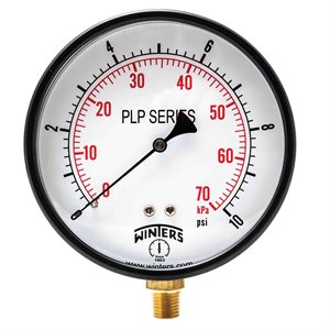 LOW PRESSURE 4" 0-10 PSI / KPA 1 / 4" BTM