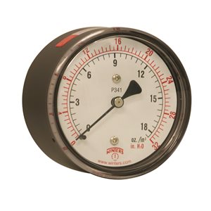 LOW PRESSURE 2.5" 0-32" WATER 1 / 4" BACK