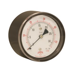 LOW PRESSURE 2.5" 0-55" WATER 1 / 4" BACK