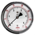 LOW PRESSURE 2.5" 0-5 PSI / KPA 1 / 4" BACK