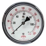 LOW PRESSURE 2.5" 0-200" / OZ H2O 1 / 4" BCK