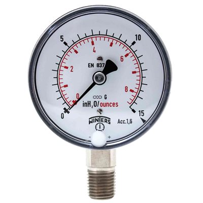 LOW PRESSURE 2.5" ST / ST 0-15" / OZ BTTM