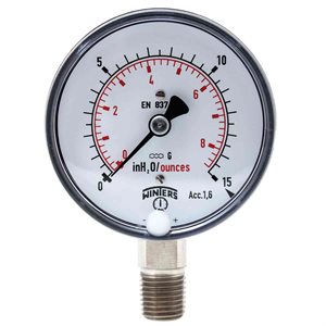LOW PRESSURE 2.5" ST / ST 0-15" / OZ BTTM