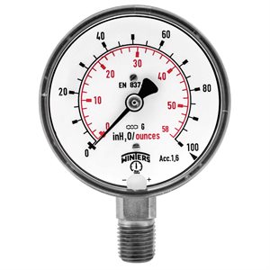LOW PRESSURE 2.5" ST / ST 0-100" / OZ BTTM