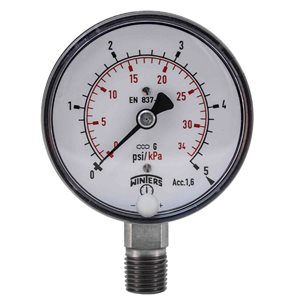 LOW PRESSURE 2.5" ST / ST 0-5 PSI / KPA BTTM