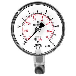 LOW PRESSURE 2.5" ST / ST 0-10 PSI / KPA BTM