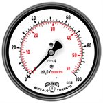 4'' 0-100'' WATER / OZ 1 / 4'' ST / ST BACK