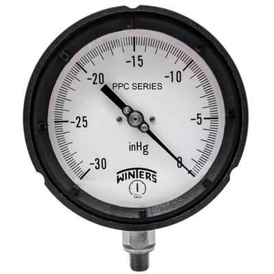 Process 4.5" 0-30" HG VAC, 1 / 4" NPT, ST / ST