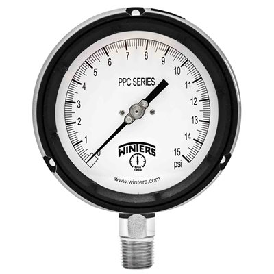 Process 4.5" 0-15 PSI Only 1 / 2" NPT ST / ST