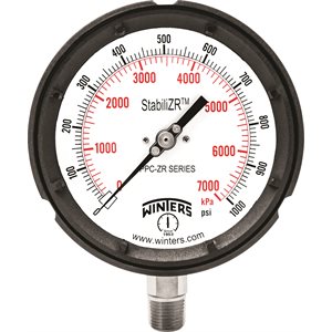 4.5'' DIAL, StabiliZR(TM) 0-1000 PSI / KPA, 1 / 2'' BTM., CONN.
