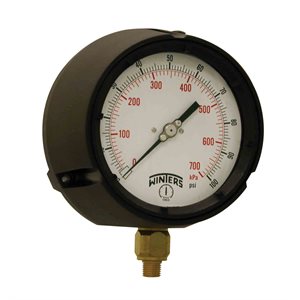 PROCESS 0-100 PSI / KPA 1 / 4" NPT BRASS