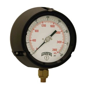 PROCESS 0-400 PSI / KPA 1 / 4" NPT BRASS