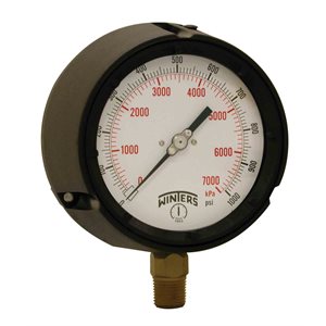PROCESS 0-1000 PSI / KPA 1 / 2" NPT BRASS