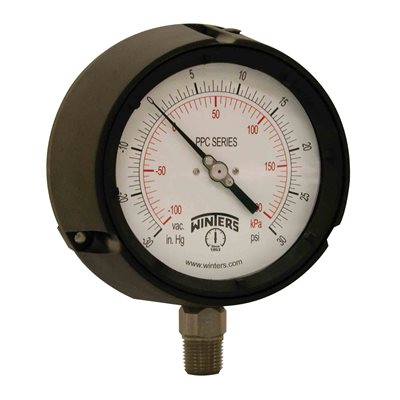 PROCESS 30"-0-30 PSI / KPA 1 / 2" NPT ST / ST