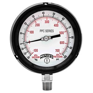 PROCESS 30"-0-100 PSI / KPA 1 / 2" NPT ST / ST