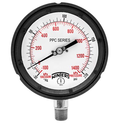 PROCESS 30"-0-200 PSI / KPA 1 / 2" NPT ST / ST