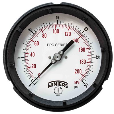 PROCESS 0-30 PSI / KPA 1 / 4" BACK SS