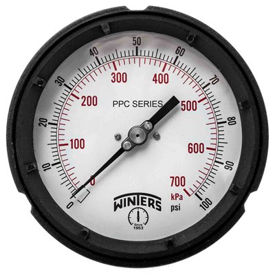 PROCESS 0-100 PSI / KPA 1 / 2" BACK SS
