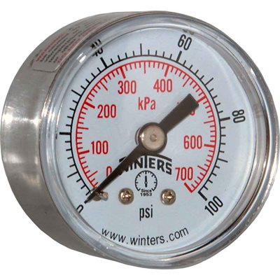 PRL SERIES 1.5'', 0 / 100 PSI / KPA, 1 / 8'' CTR BACK, OIL FREE