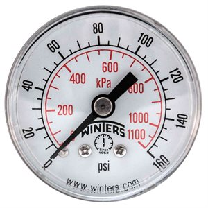 PRL SERIES 1.5'', 0 / 160 PSI / KPA, 1 / 8'' CTR BACK, OIL FREE
