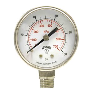 PRL SERIES 2'', 0 / 100 PSI / KPA, 1 / 4'' BTM, OIL FREE