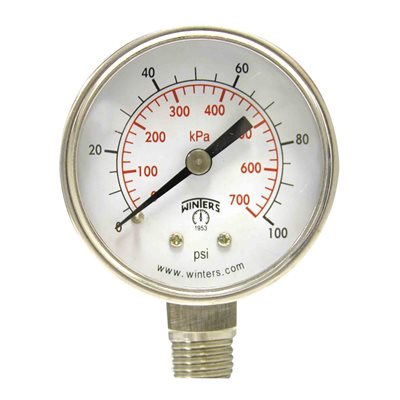PRL SERIES 2'', 0 / 160 PSI / KPA, 1 / 4'' CTR BACK, OIL FREE