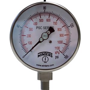 4" SAFETY CASE, DRY, ALL SS 0 / 160 PSI / KPA 1 / 4" BTM