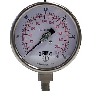 4" SAFETY CASE, DRY, ALL SS 0 / 300 PSI / KPA 1 / 4" BTM