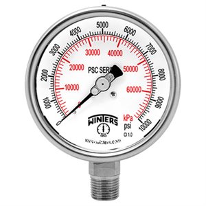 SS 4.5" SAFETY 0 / 100 PSI / KPA 1 / 4" BTM, DRY