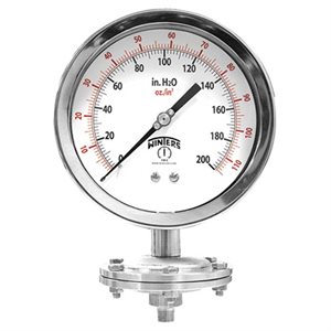 4'' SCHAEFFER GAUGE 0 / 300 PSI / KPA 1 / 2'' NPT LM