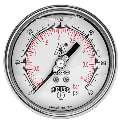 PSQ SANITARY 4'' 0 / 60 PSI / BAR 1.5'' TRI-CLAMP LBM 3A