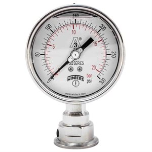 PSQ SANITARY 4'' 0 / 300 PSI / BAR 1.5'' TRI-CLAMP LM 3A