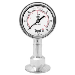 PSQ SANITARY 2.5'' 0 / 100 PSI / BAR 1.5'' TRI-CLAMP LM 3A