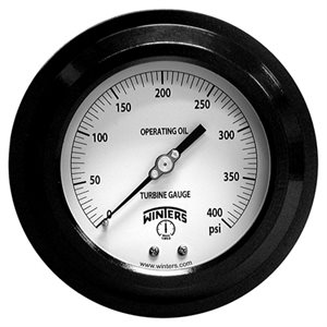 TURBINE GAUGE 0 / 400 PSI