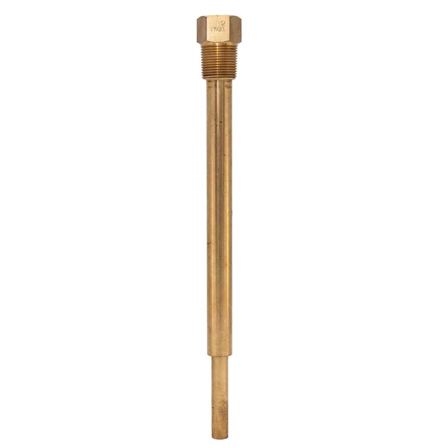 12" BRASS THERMOWELL, 3 / 4" NPT