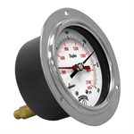 4.5" BRASS DUPLEX 0 / 100 PSI 1 / 4"NPT BACK